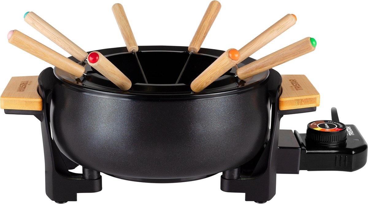 Elektrische Fondueset FO-1108 voor 8 pers. | 1.5L | 1000W | Bamboe | 41% Korting