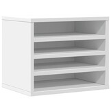 Bureau Organiser 36x26x29,5 cm Bewerkt Hout Wit met 57% Korting