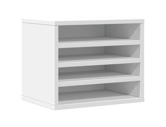 vidaXL Bureau organiser 36x26x29,5 cm bewerkt hout wit