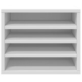 vidaXL Bureau organiser 36x26x29,5 cm bewerkt hout wit