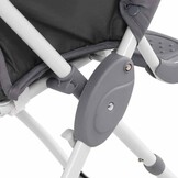 vidaXL Kinderstoel hoog grijs en wit