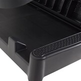 vidaXL Ligbed 186x60x29 cm polypropeen antracietkleurig