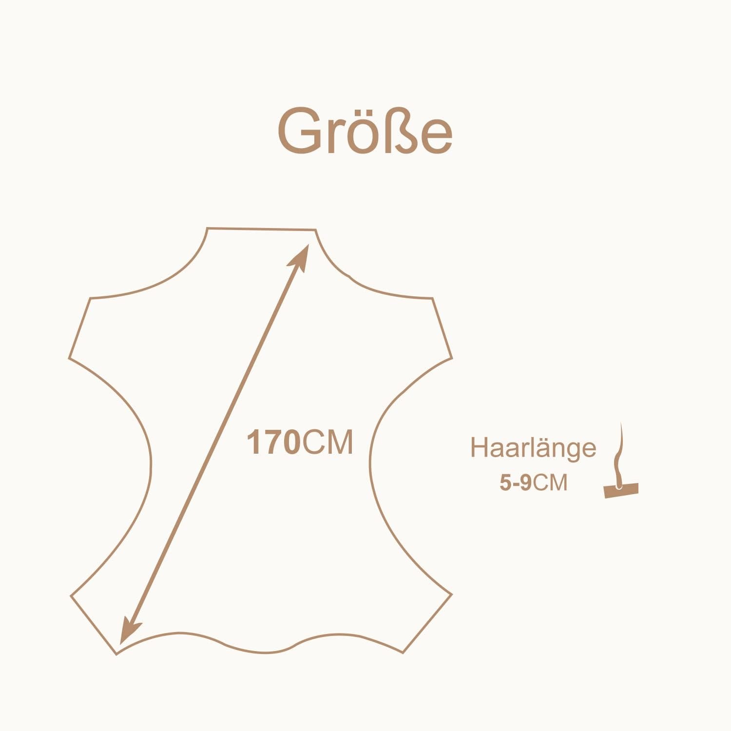 MH MYLUNE HOME Echte Lamsvacht Tapijt Beige 170x60cm - Zacht en Pluizig
