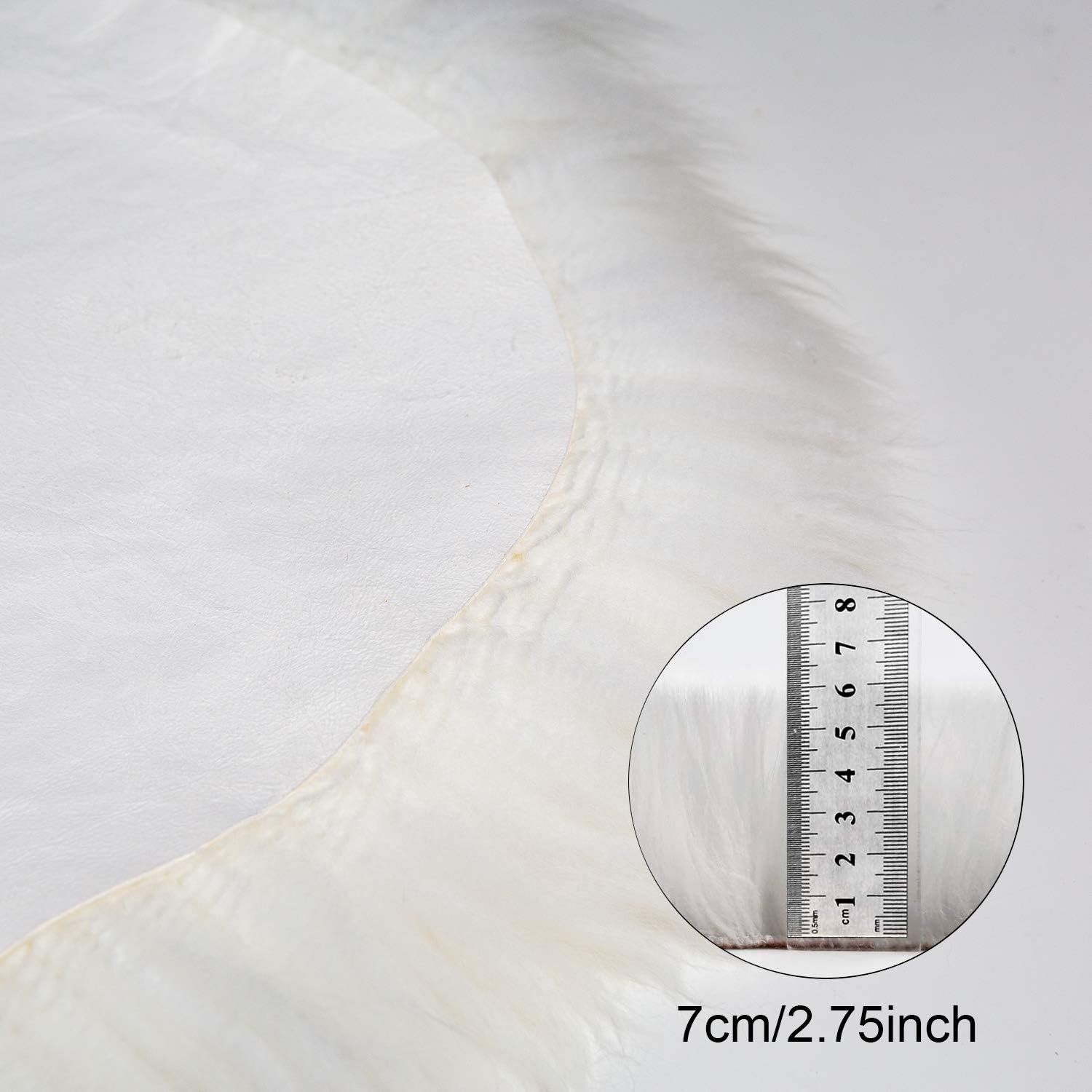 MH MYLUNE HOME Echte Lamsvacht Tapijt Beige 170x60cm - Zacht en Pluizig