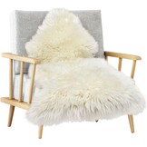 MH MYLUNE HOME Echte Lamsvacht Tapijt Beige 170x60cm - Zacht en Pluizig