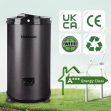 Energiebesparend droogrek 6 kg 2800 tpm energie-efficiëntieklasse A+++ zwart