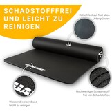 Muawo Premium Sports Mat & Fitness Mat Perfect as Yoga Mat Gym Mat Training Mat Non-Slip Extra Thick & Extra Long Up to 190 cm Long x 100 cm Width x 1.5 cm Thickness