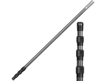 DOBEN Zwembadpoolstang van koolstofvezel, telescopische zwembadpool 3,7 tot 12FT (112-365cm), professionele telescopische zwembad, schoonmaakstangen voor skimmernet, voor het opvangen van drijvende