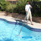 DOBEN Zwembadpoolstang van koolstofvezel, telescopische zwembadpool 3,7 tot 12FT (112-365cm), professionele telescopische zwembad, schoonmaakstangen voor skimmernet, voor het opvangen van drijvende