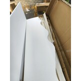 Peuterbed 80x160cm - met uitschuifbed en matras - wit grijs