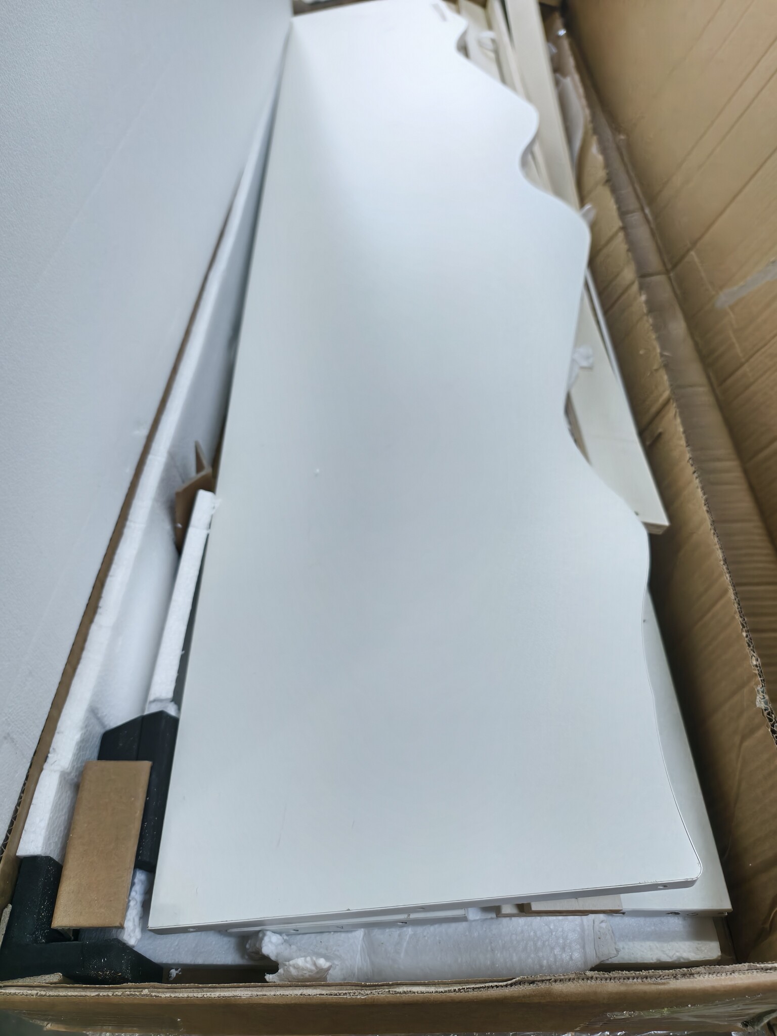 Peuterbed 80x160cm - met uitschuifbed en matras - wit grijs