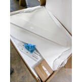 Peuterbed 80x160cm - met uitschuifbed en matras - wit grijs