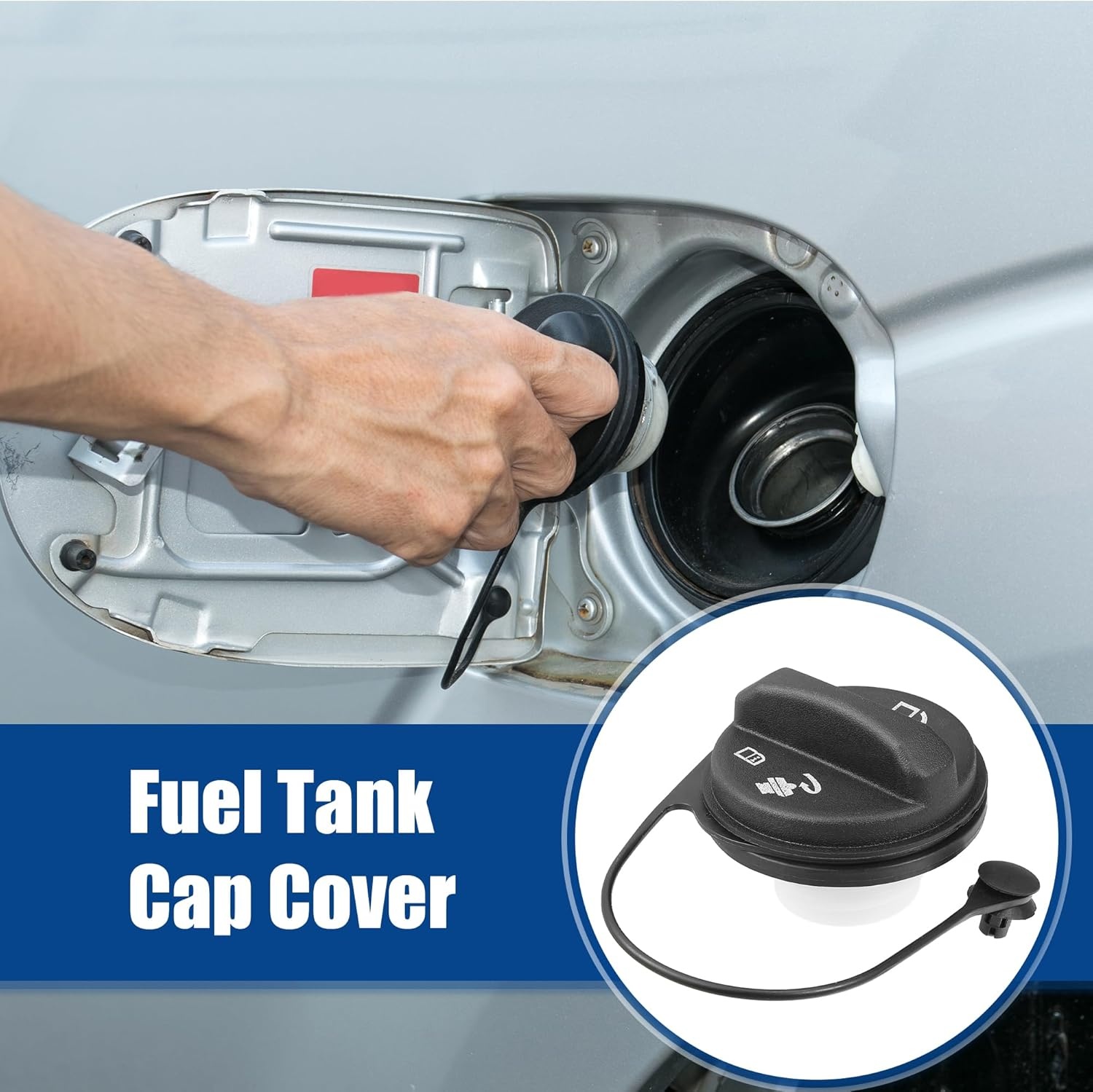 A ABSOPRO Brandstofklep Tankdop Zwart voor Chevrolet Spark 2010-2012