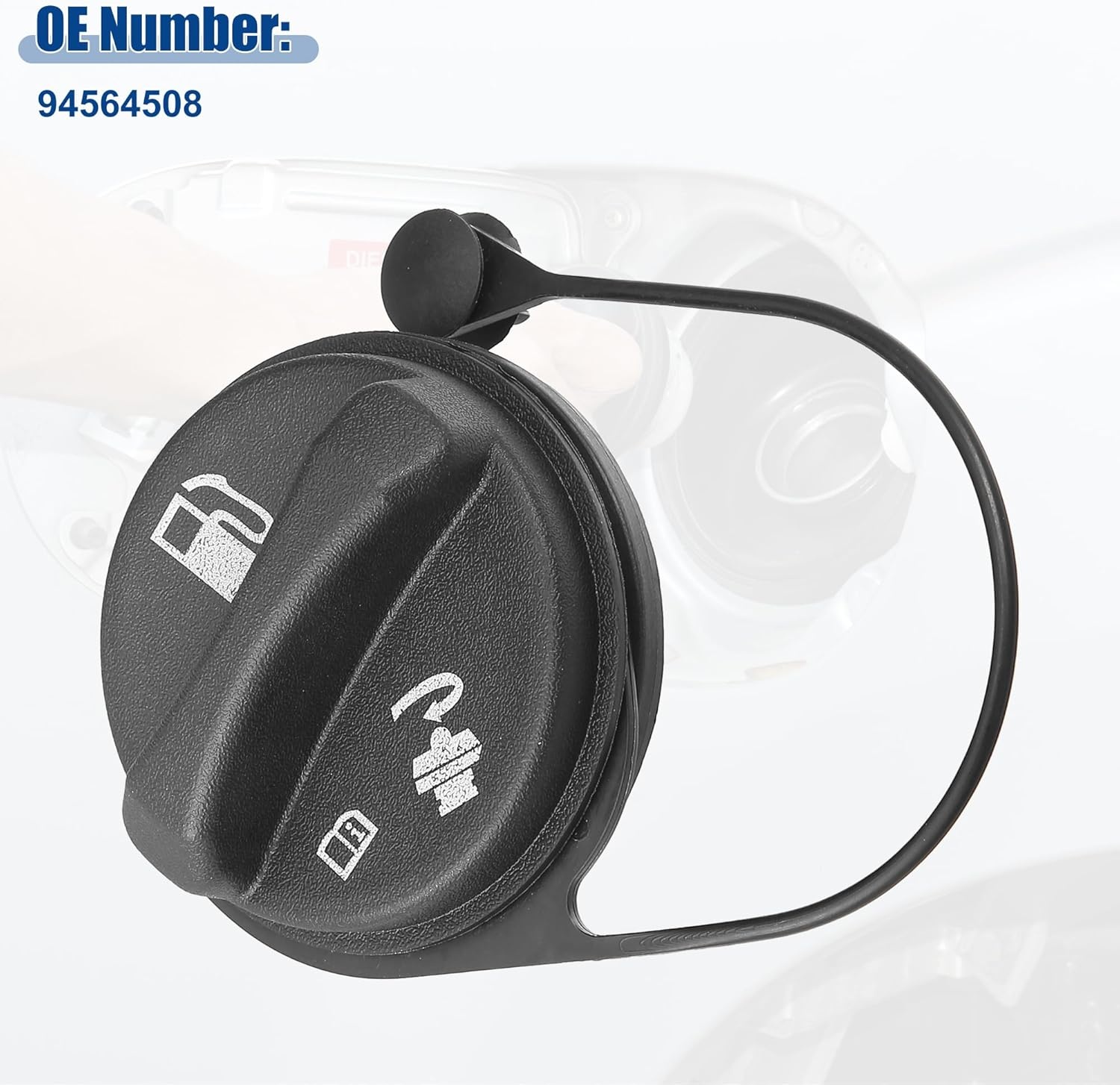 A ABSOPRO Brandstofklep Tankdop Zwart voor Chevrolet Spark 2010-2012