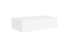 MDF Wandschap met Lade 40cm - Wit - 40% Korting!