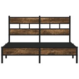 vidaXL Bedframe met hoofdbord zonder matras sonoma eiken 140x200 cm