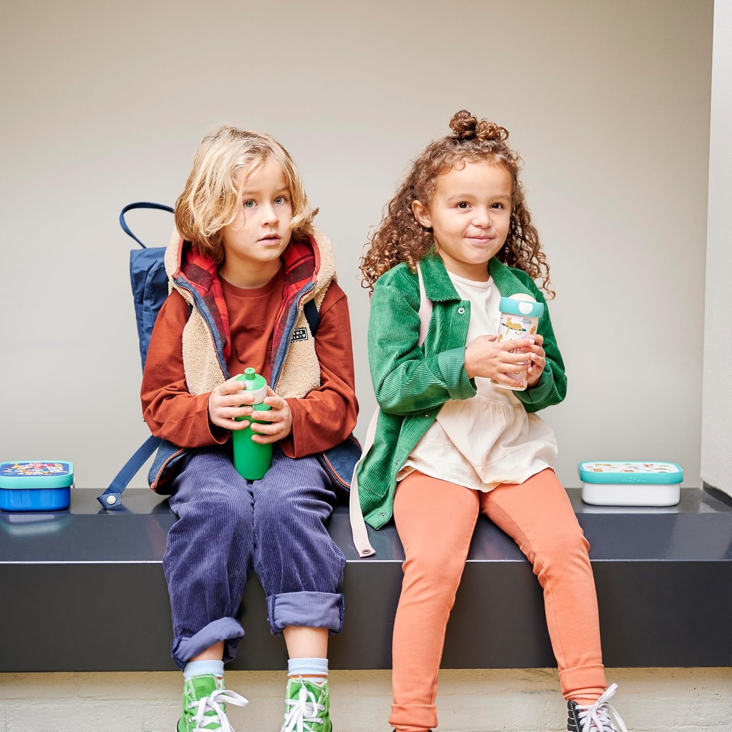 Mepal Lunchset Campus Flowers & Butterflies met schoolbeker en broodtrommel