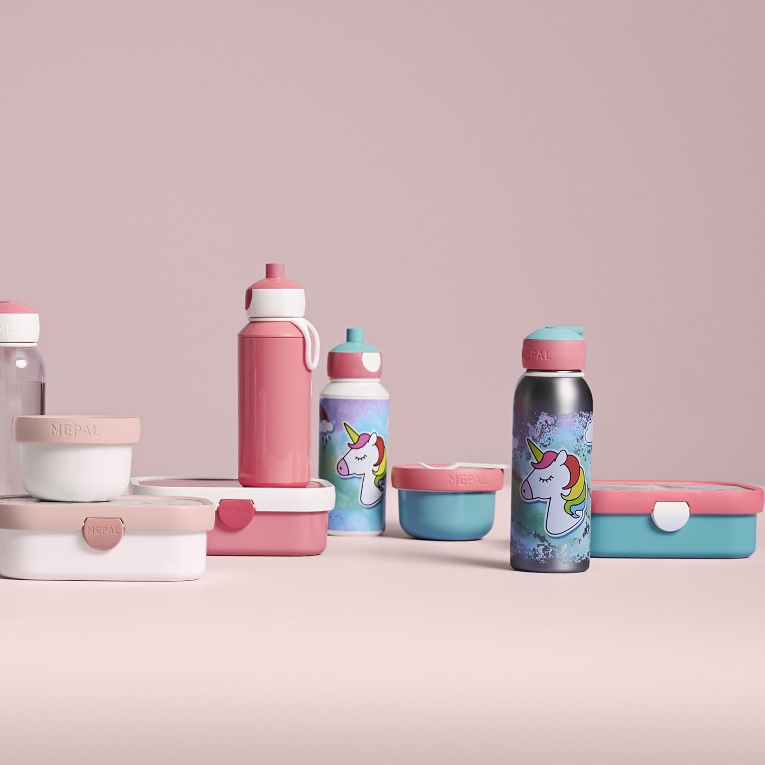 Mepal Lunchset Campus Flowers & Butterflies met schoolbeker en broodtrommel