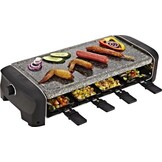 Princess Gourmetstel 162830 - Steengrill & Raclette Party – 8 personen - 42 x 21 cm - 1300 Watt - 2 meter snoer - Regelbare thermostaat - PFAS Vrij