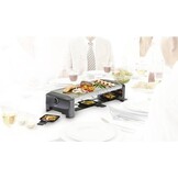 Princess Gourmetstel 162830 - Steengrill & Raclette Party – 8 personen - 42 x 21 cm - 1300 Watt - 2 meter snoer - Regelbare thermostaat - PFAS Vrij