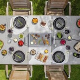 Princess Gourmetstel 162830 - Steengrill & Raclette Party – 8 personen - 42 x 21 cm - 1300 Watt - 2 meter snoer - Regelbare thermostaat - PFAS Vrij
