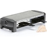 Princess Gourmetstel 162830 - Steengrill & Raclette Party – 8 personen - 42 x 21 cm - 1300 Watt - 2 meter snoer - Regelbare thermostaat - PFAS Vrij