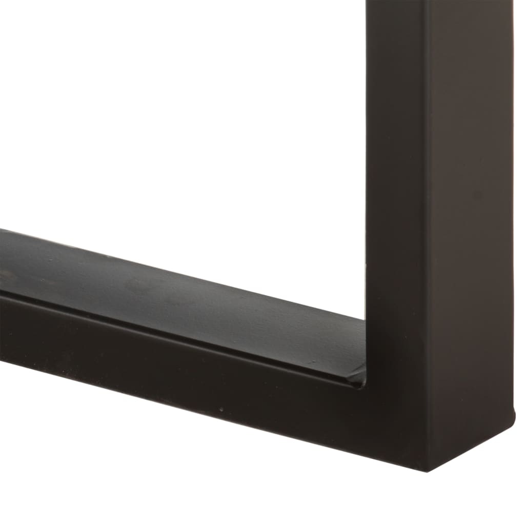 vidaXL Bankje 110 cm massief ruw mangohout en staal