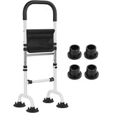 AKOZLIN Oudere stahulp, opstahulp bed, in hoogte verstelbaar, belastbaar 136 kg, mobiele opstahulp en zithulp, staand bed, opstahulp, geschikt voor ouderen en gehandicapten