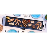 Bestron Bakplaat - ABP604 - 1800W - Gourmet, Grillplaat XL 91x24cm - 8-10 personen - Zwart