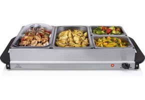 Buffetwarmer RVS - 34% Korting - 4 Compartimenten