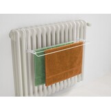 Tomado - Droogrek Iseo - 2 meter drooglengte - 58x17cm - Wit - Radiator - Balkon - Camping - Inklapbaar - Breedte aan te passen