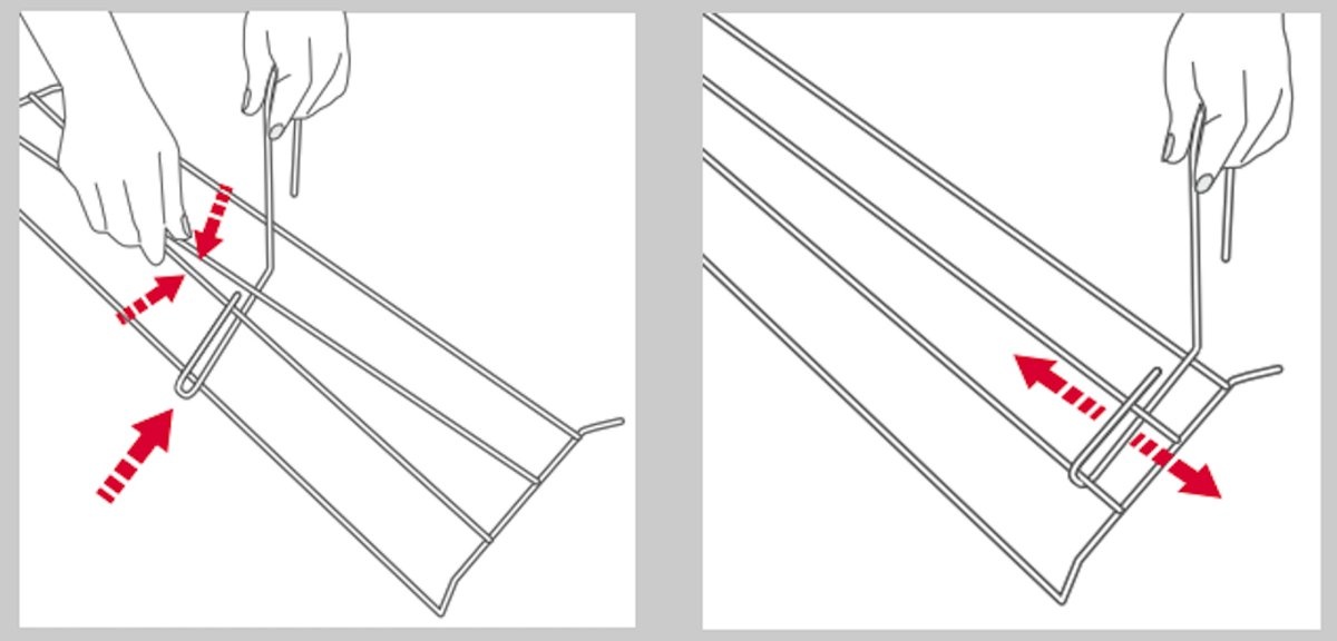 Tomado - Droogrek Iseo - 2 meter drooglengte - 58x17cm - Wit - Radiator - Balkon - Camping - Inklapbaar - Breedte aan te passen