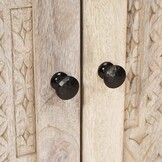 vidaXL Badkamer Kast met opslag Wit 62 x 33 x 58 cm Massief Mango Hout