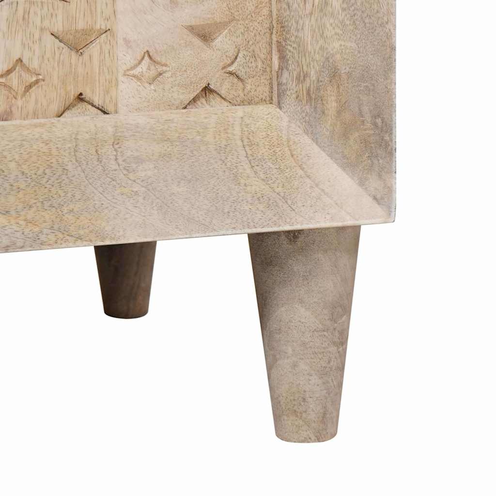 vidaXL Badkamer Kast met opslag Wit 62 x 33 x 58 cm Massief Mango Hout