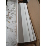 vidaXL Hoofdbord met schappen 75 cm massief grenenhout wit