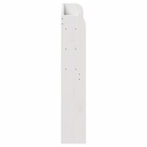 vidaXL Hoofdbord met schappen 75 cm massief grenenhout wit