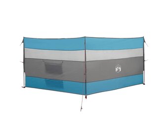 vidaXL Windscherm camping waterdicht 340x130 cm blauw