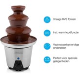 Princess 292998 Chocoladefontein XL – Chocolade fondue - 3 Lagen – Warmhoudfunctie - 90W - Extra groot