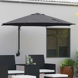 vidaXL Tuinparasol Antraciet, Zwart 248 x 248 x 148 cm