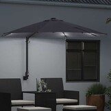 vidaXL Tuinparasol Antraciet, Zwart 248 x 248 x 148 cm