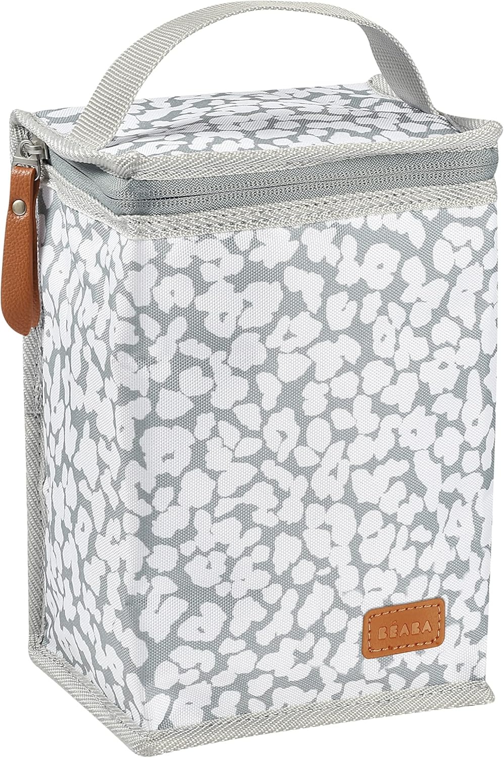 BÉABA, Lunchtas voor baby's, geïsoleerd, groot formaat, grote capaciteit, transport van volledige maaltijd, zacht materiaal, opvouwbaar, waterdichte stof, kersenbloesem - Maat 22 cm