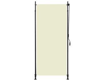 vidaXL Rolgordijn voor buiten 100x270 cm crème
