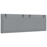 vidaXL Hoofdbordkussen 120 cm stof lichtgrijs