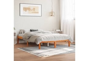 VidaXL Grenenhouten Bedframe Wasbruin 120x200 cm - 34% Korting!