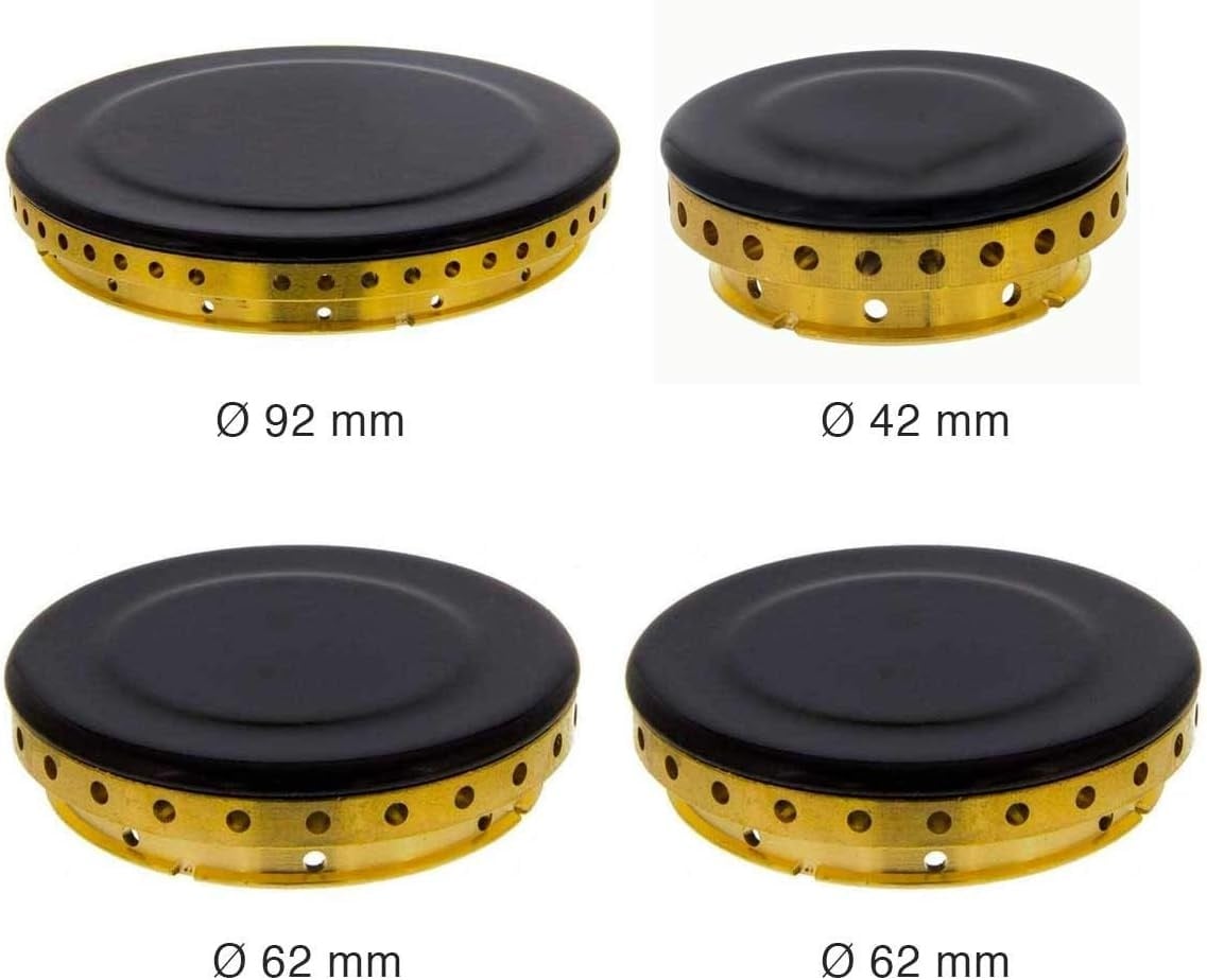 Branderdeksel Set (4-delig) - Zwart Geëmailleerd met Korting