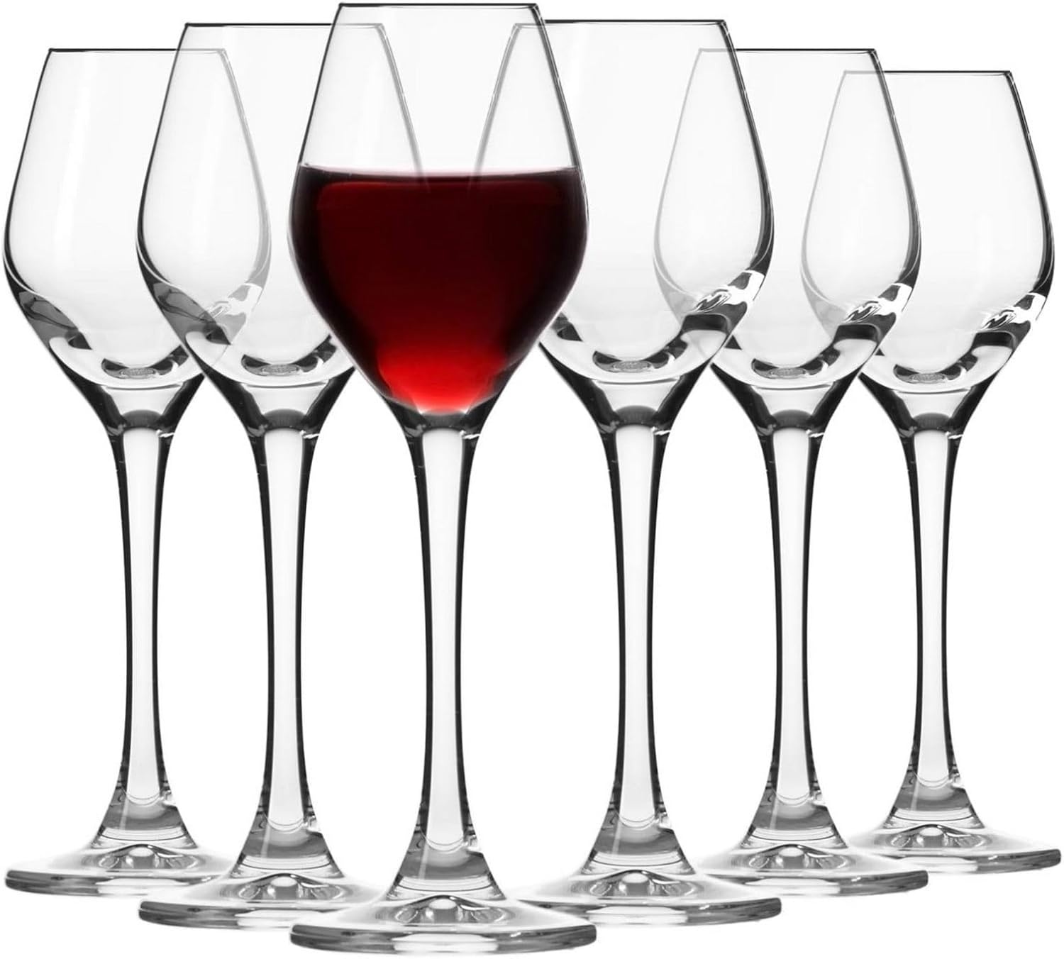 Krosno Grote Bourgogne-roudewijn­glazen | Set van 6 | 860 ml | Splendour-collectie | Perfect voor thuis, restaurants en feestjes | Vaatwasmachinebestendig | Loodvrij kristalglas