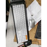 ProtoArc KM100-A Verlicht Draadloos Toetsenbord en Muis Set QWERTZ Wit voor Mac