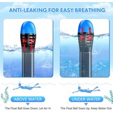 Seaview Snorkelmasker, volgelaatsmasker, 180 graden, snorkeluitrusting, duikmasker voor volwassenen en kinderen, anti-lek en anti-condens-snorkelset