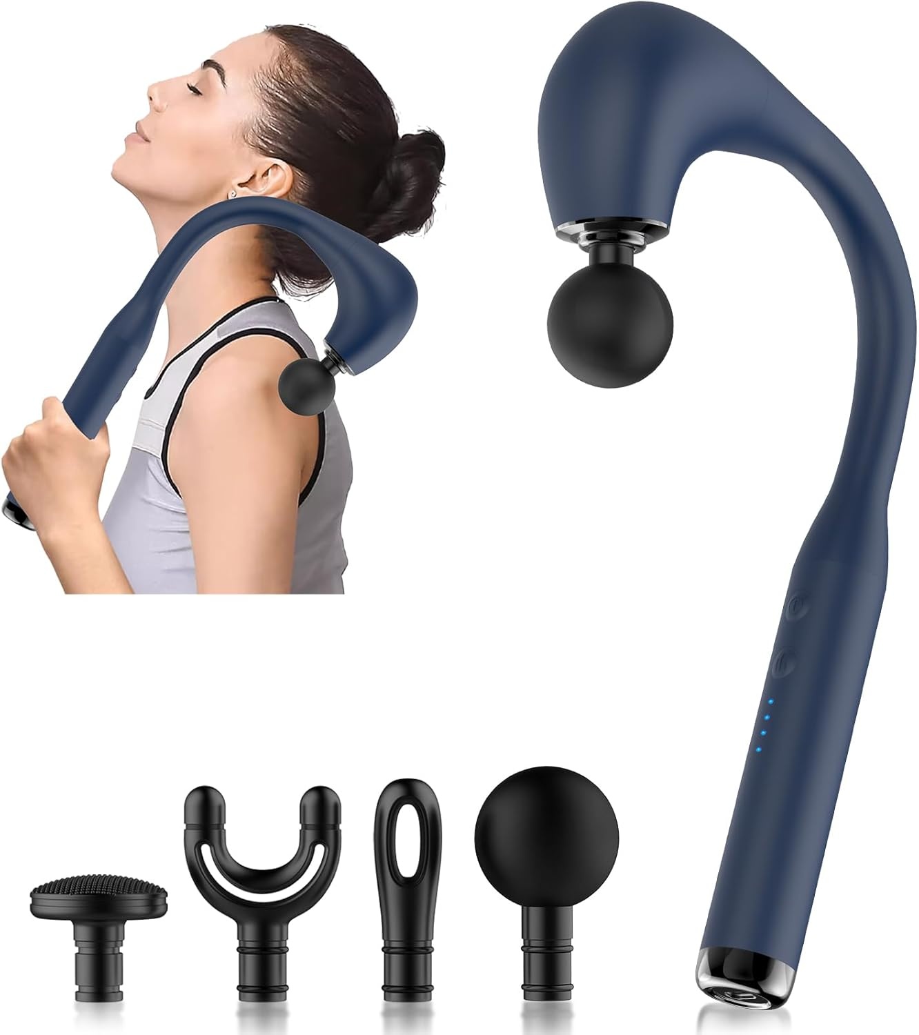 U-vormig Massagepistool (78% Korting) - Draadloos & Oplaadbaar
