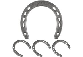 Set van 4 Metalen Hoefijzers (11,5x6cm) - Wanddecoratie - 70% Korting